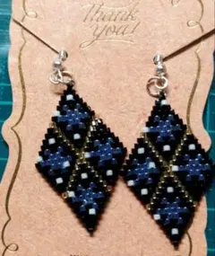 スクエア型ピアス(パーツ交換可)