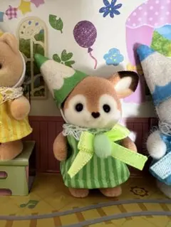 【匿名配送】シルバニア　にぎやか赤ちゃん　いろえんぴつ　シカの赤ちゃん
