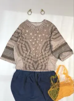 HIROKOBIS 春夏向け　一枚できまる！騙し絵プリントトップス　気軽　被り