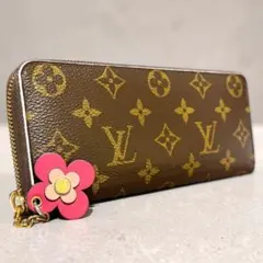 w95 クレマンス　ルイヴィトン 長財布　モノグラム　フラワー