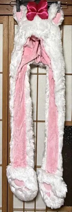 【美品】ディズニー マリーちゃん マフラーファンキャップ