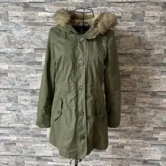 ザンパ★M 毛皮→ファー部分　モッズコート　カーキのサムネイル