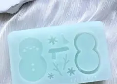 雪だるまシリコンモールド　シャカシャカ　シェイカー　デコレーション　レジン　装飾