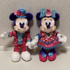 ディズニー ミッキー ミニー ぬいぐるみバッジ