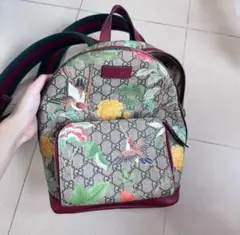 GUCCI GGスプリーム フローラ バックパック リュック - メルカリ