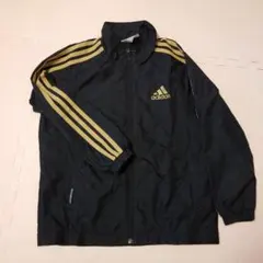 adidas ウィンドブレーカー ブラック/ゴールド