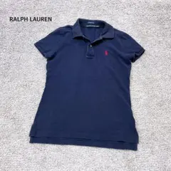 【RALPH LAUREN】刺繍 ポロシャツ ネイビー 半袖