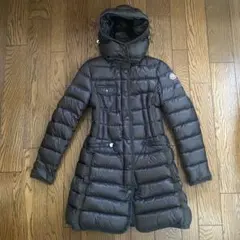 極美品 MONCLER モンクレール エルミンヌ ダウンコート カーキ00