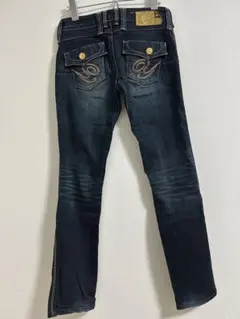 BRAPPERS 刺繍デニムパンツ Y2K フレア