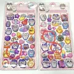 【B品2枚セット】ちいかわ ウォーターシール ぷっくりシール