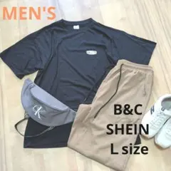 B&C COLLECTION Tシャツ XLサイズ×SHEINボトムスセット