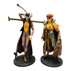 ONE PIECEフィギュア2体セットミホークキッドまとめ売りプライズワンピース