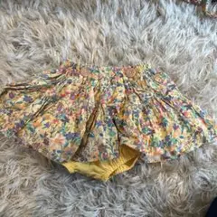 花柄フリルスカート