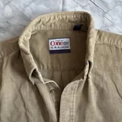 Fabric by Cone U.S.A cotton ボタンダウンカラーシャツ