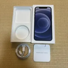 iPhone12 ブラック 箱とケーブルのみ
