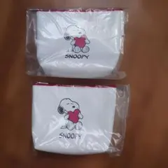 DHCオリジナルスヌーピーポーチ ＆ミラーセット　2個セット