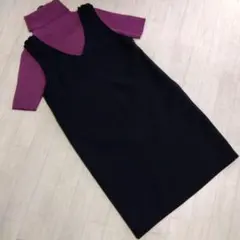 肩リボン　ジャンパースカート