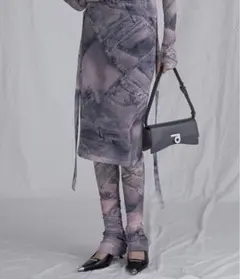 prank project デニムプリントスカートレイヤードレギンス