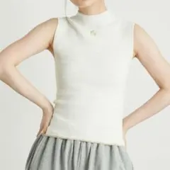 LILY BROWN×MARY QUANT デイジー刺繍リブニットトップス