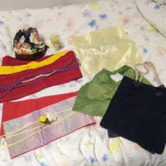 和装小物10点セット　半幅帯、帯締め等