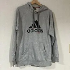 adidas アディダス パーカー グレー　LL