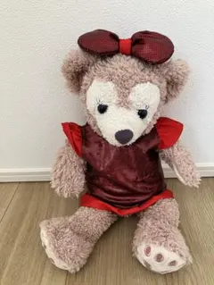 ぬいぐるみ用赤いドレスとリボンセット