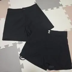 ショートパンツ ブラック 黒 ダークコア y2k