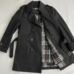 【希少モデル】バーバリーブラックレーベルトレンチコート ライナー付 M黒　極美品