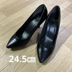 menue 美脚魅せ ポインテッドトゥ 8cmヒール パンプス　24.5