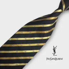 Yves Saint Laurent ストライプ柄 高級ネクタイ サンローラン