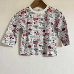 PEANUTS スヌーピー長袖Tシャツ ベビー80cm