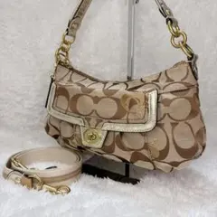 COACH poppy signature shoulder 2way y2k