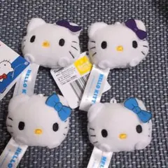 ハローキティおてて付フェイスプチマスコット　2種4個