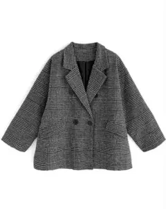 【GRL】新品未使用　グレンチェックツイードジャケット　（at2131）ブラウン