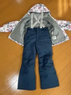 子ども用スキーウェアセット 130cm 花柄