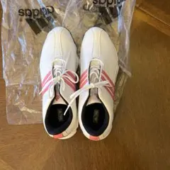 adidas ゴルフシューズ ホワイト/ピンク
