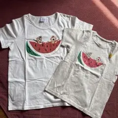 親子ペアTシャツ ディズニー チップ デール