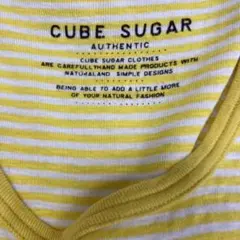CUBE SUGAR ストライプ タンクトップ M