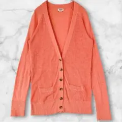 MOSSIMO ニットカーディガン Vネック ポケット付 M ピンクのサムネイル