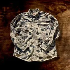 80s WOOLRICH オーバーサイズ USA製 フィッシング柄 コットン