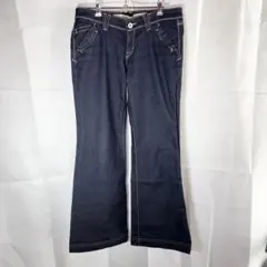 ヤヌーク　ダークブルー ブーツカットデニム　サイズ27