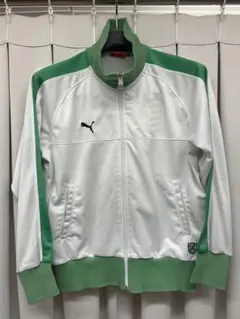Puma ホワイト グリーン ジャージ M