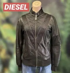 最終特価/ディーゼル　レザージャケット　シングルライダースジャケット　羊革　xs