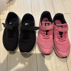 Nike ブラック ピンク スニーカー 2足セット