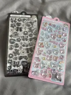 国内正規品　新品　ボンボンドロップシール　ナイトミャウ　黒　うさぎ　2種セット