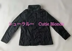 Cutie Blondeフード付き ナイロンジャンパー ブルゾン 黒 サイズLのサムネイル