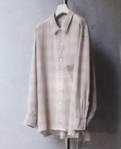 ANCELLM 25SS OMBRECHECK SHIRT(PINK) サイズ2 2025SS】 ANCELLM (アンセルム) 