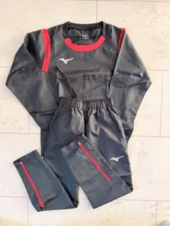 Mizuno ピステ上下 グレー/レッド サイズ140