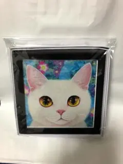 福嶋吾然有 妖精猫 タイル画 福嶋吾然有 妖精猫 タイル画