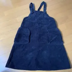 GU ジャンバースカート 黒 150